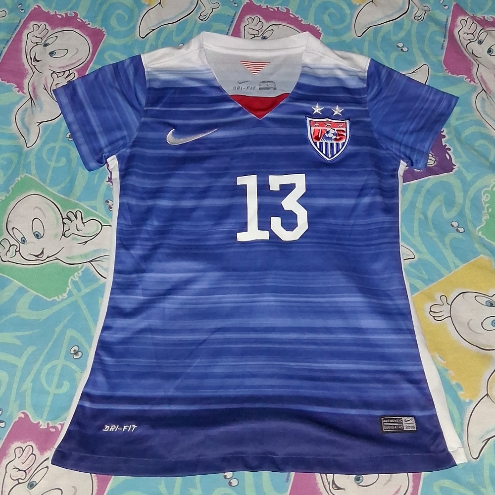 2015 Nike Alex Morgan USA Vintage Soccer Authentic Jersey Olympics Olympic Games